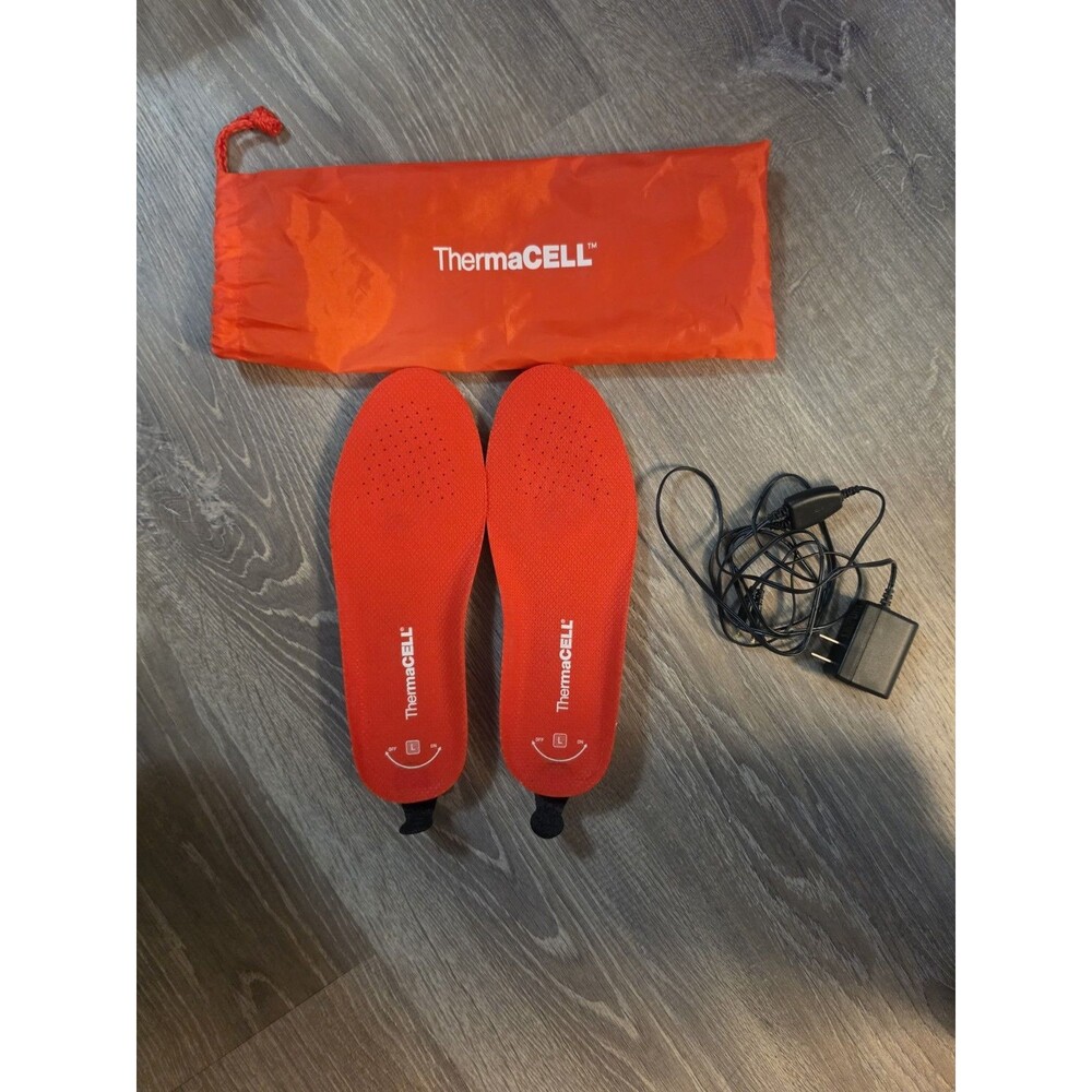 Thermacell Rechargeable Heated Insoles W/charger No Remote. Size LARGE M/9. W/10